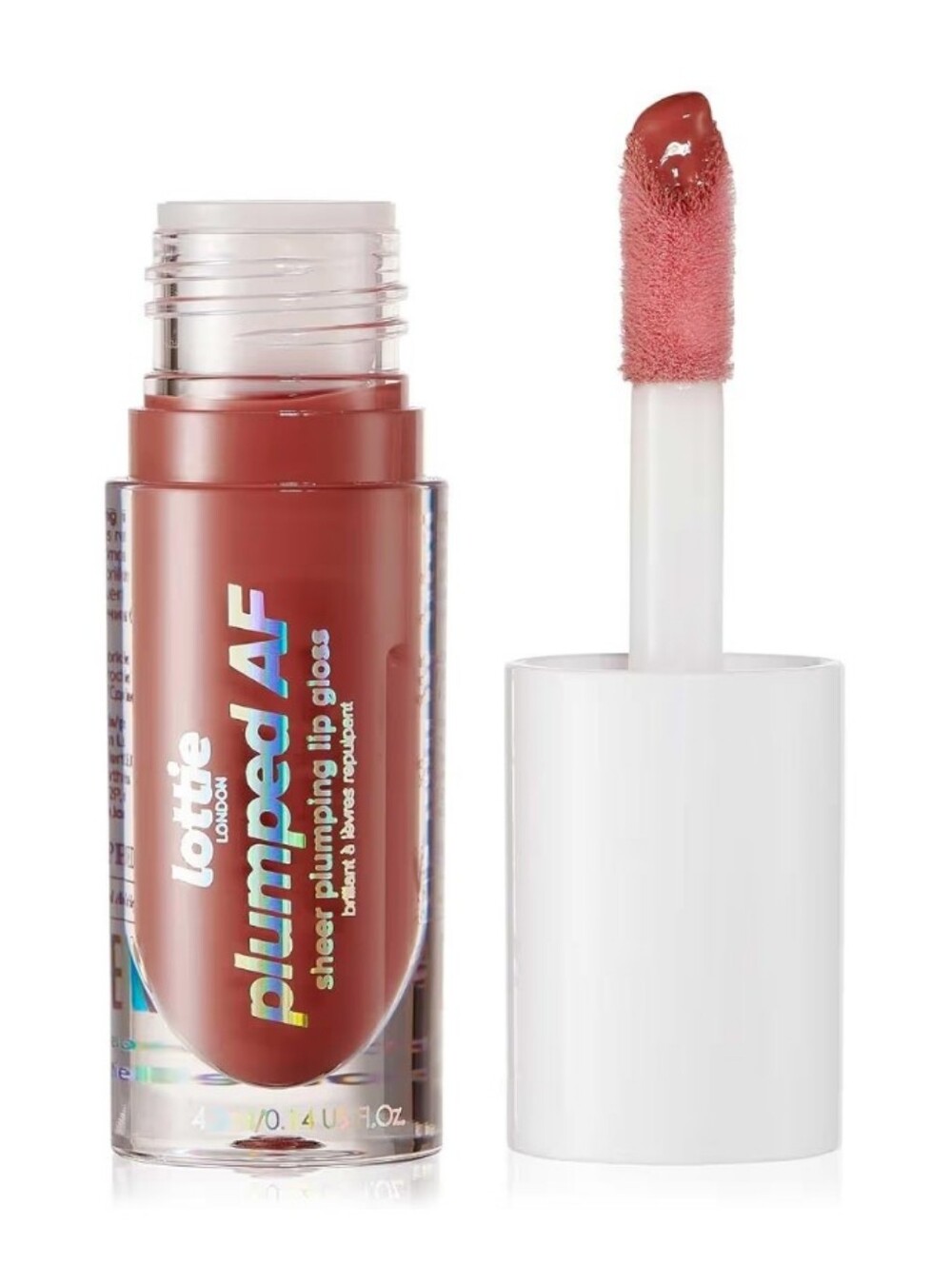 Lottie London Plumped AF Sheer Plumping Lip Gloss - In The Nude